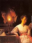 Petrus Van Schendel The Letter painting